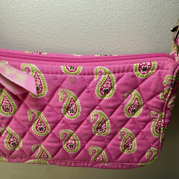 Vera Bradley Bermuda Pink Paisley Print Amy Crossbody Bag Purse - Picture 3 of 7